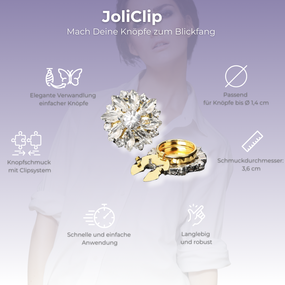 JoliClip Kollektion "Bloom" - Knopfschmuck zum anklipsen