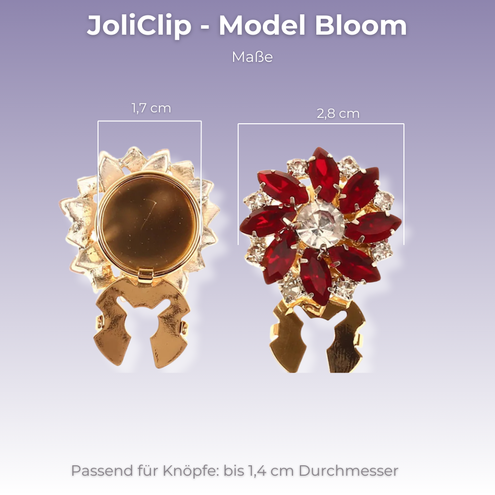 JoliClip Kollektion "Bloom" - Knopfschmuck zum anklipsen