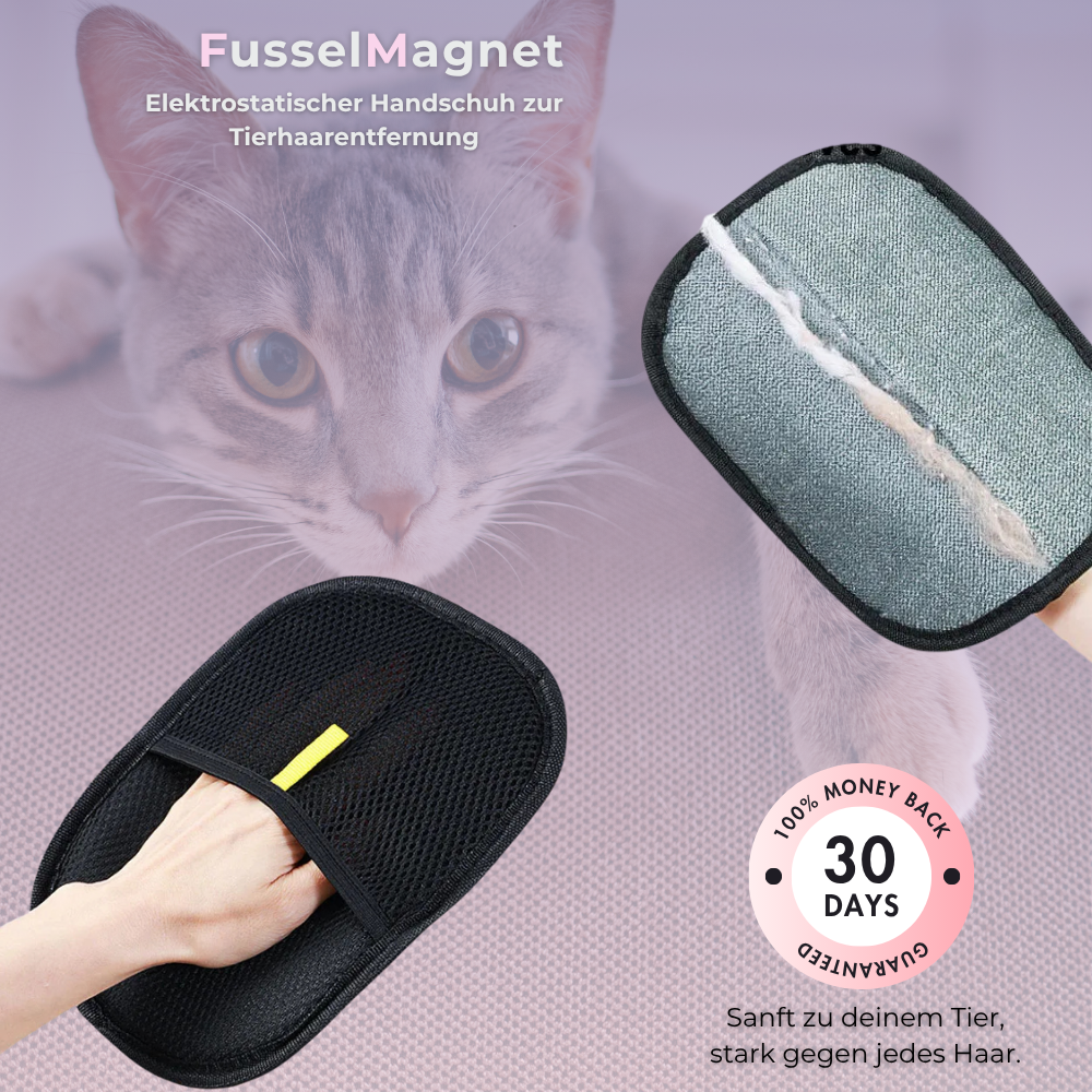FusselMagnet - Magische Handschuh gegen Tierhaare
