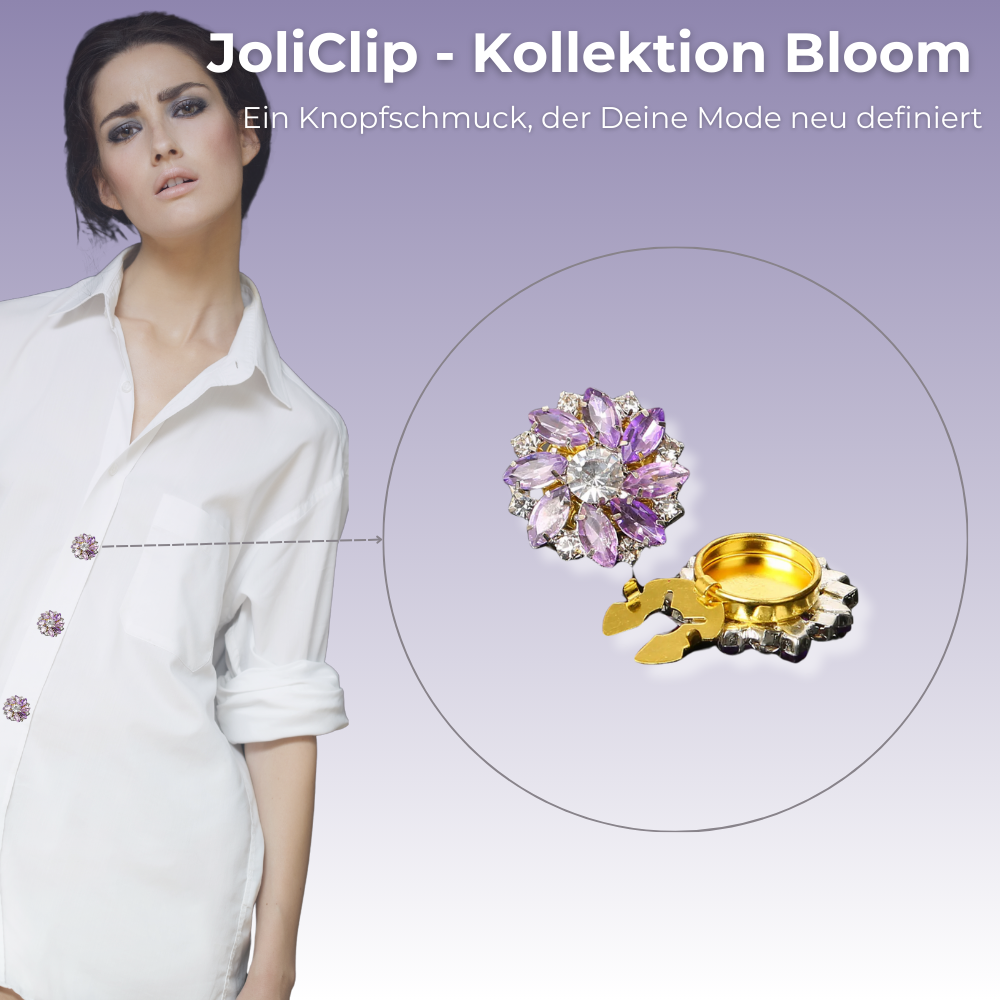 JoliClip Kollektion "Bloom" - Knopfschmuck zum anklipsen