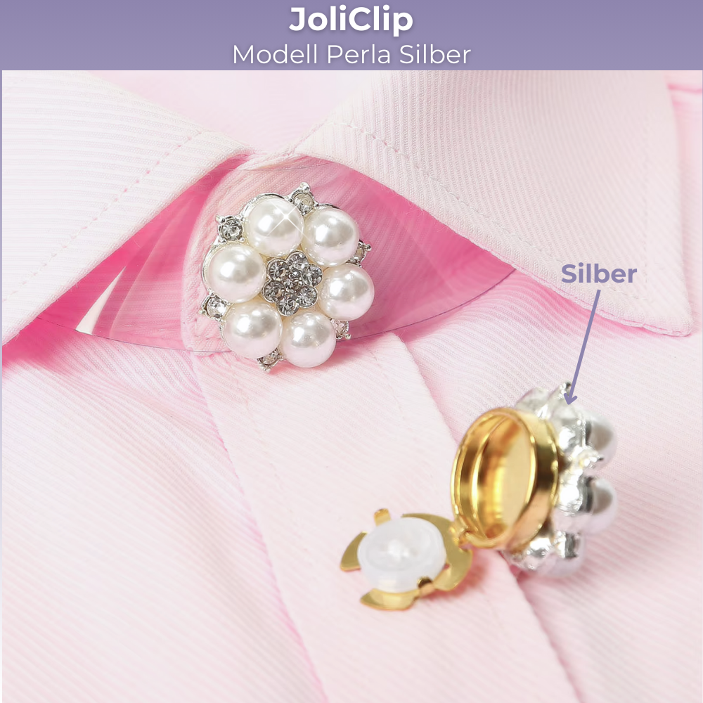 JoliClip Kollektion "Perla" - Knopfschmuck zum Anstecken