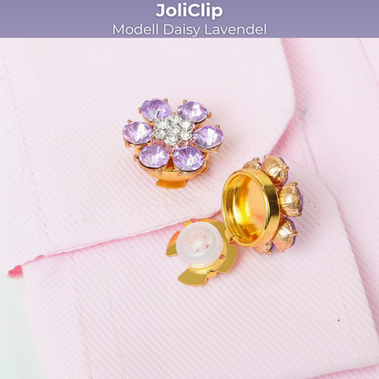 JoliClip Kollektion "Daisy" -  Knopfschmuck zum Anstecken an Hemd & Bluse
