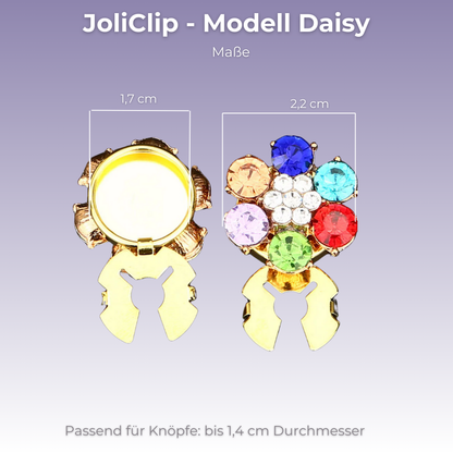 JoliClip Kollektion "Daisy" -  Knopfschmuck zum Anstecken an Hemd & Bluse