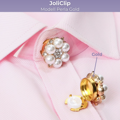 JoliClip Kollektion "Perla" - Knopfschmuck zum Anstecken