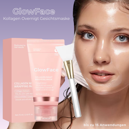 GlowFace - Kollagen Overnight Gesichtsmaske