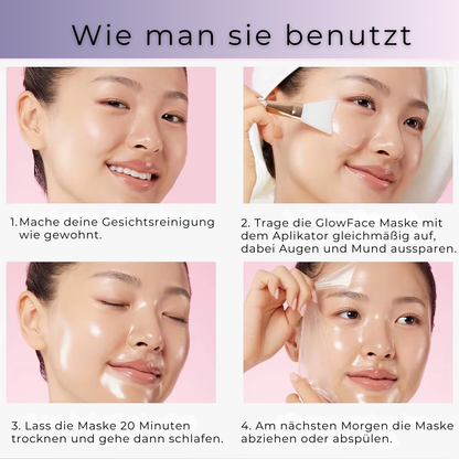 GlowFace - Kollagen Overnight Gesichtsmaske