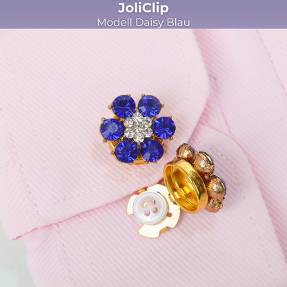 JoliClip Kollektion "Daisy" -  Knopfschmuck zum Anstecken an Hemd & Bluse