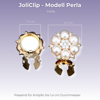 JoliClip Kollektion "Perla" - Knopfschmuck zum Anstecken