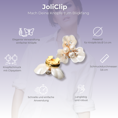 JoliClip Kollektion "Flora" - Knopfschmuck zum Anklipsen