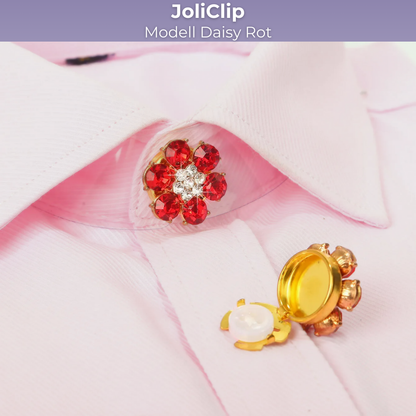 JoliClip Kollektion "Daisy" -  Knopfschmuck zum Anstecken an Hemd & Bluse