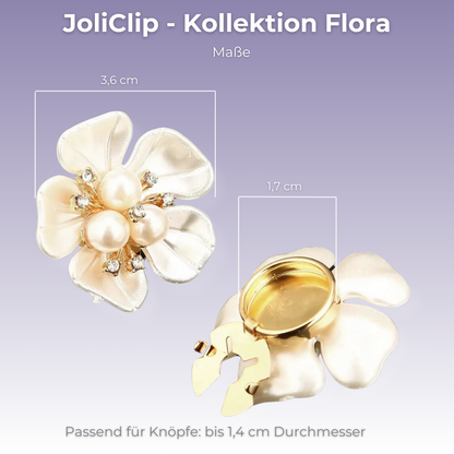 JoliClip Kollektion "Flora" - Knopfschmuck zum Anklipsen