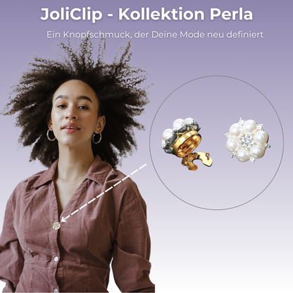 JoliClip Kollektion "Perla" - Knopfschmuck zum Anstecken